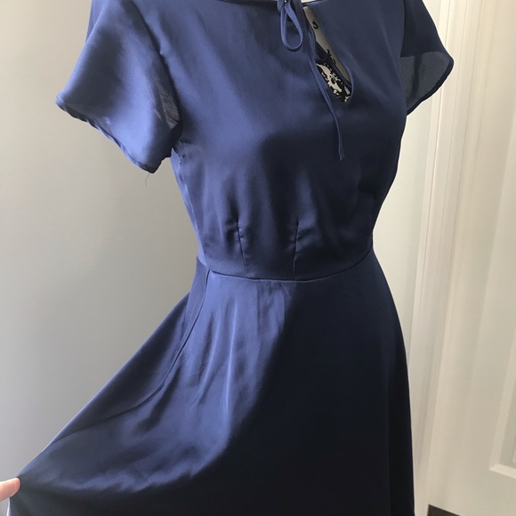 Unique Vintage Blue Formosa Swing Dress - Picture 4 of 7